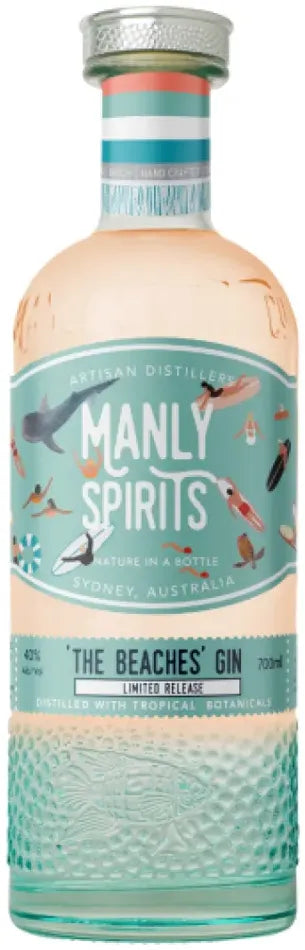 Manly Spirits The Beaches Gin 700ml-Spirits-Manly Spirits Co. Distillery-[afterpay_alcohol_delivery]-[buy_spirits_online]-[buy_wine_online]-Barrel & Batch