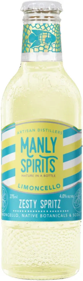 Manly Spirits Zesty Limoncello Spritz RTD 275ml-Pre-Mixed Drinks-Manly Spirits Co. Distillery-[afterpay_alcohol_delivery]-[buy_spirits_online]-[buy_wine_online]-Barrel & Batch