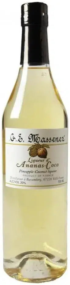 Massenez Pineapple Coconut Liqueur Ananas Coco 700ml-Spirits-Massenez-[afterpay_alcohol_delivery]-[buy_spirits_online]-[buy_wine_online]-Barrel & Batch