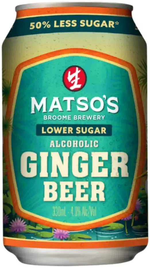 Matsos Lower Sugar Alcoholic Ginger Beer 330ml-Beer-Matsos-[afterpay_alcohol_delivery]-[buy_spirits_online]-[buy_wine_online]-Barrel & Batch