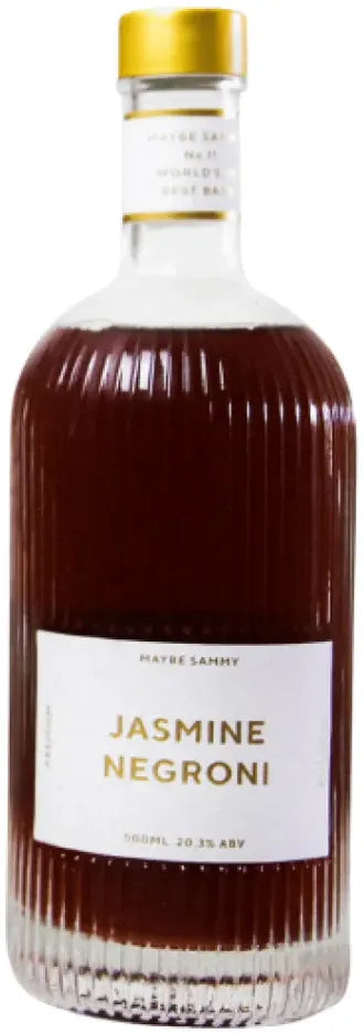 Maybe Sammy Jasmine Negroni Cocktail 500ml-Pre-Mixed Drinks-Maybe Sammy-[afterpay_alcohol_delivery]-[buy_spirits_online]-[buy_wine_online]-Barrel & Batch