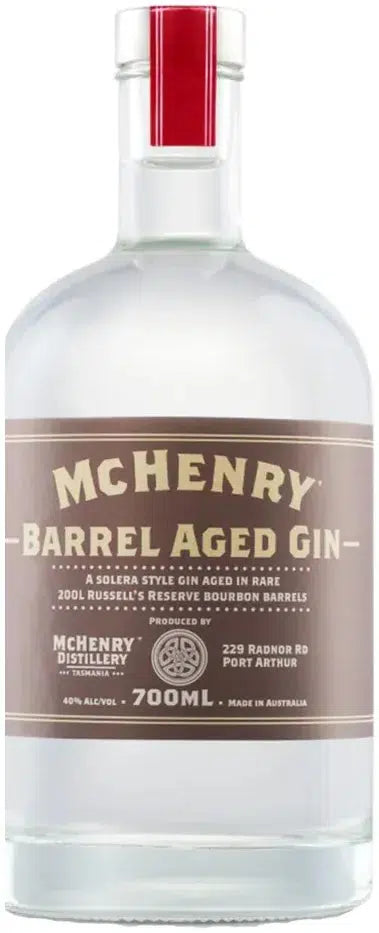 McHenry Distillery Barrel Aged Gin 700ml-Spirits-McHenry Distillery-[afterpay_alcohol_delivery]-[buy_spirits_online]-[buy_wine_online]-Barrel & Batch