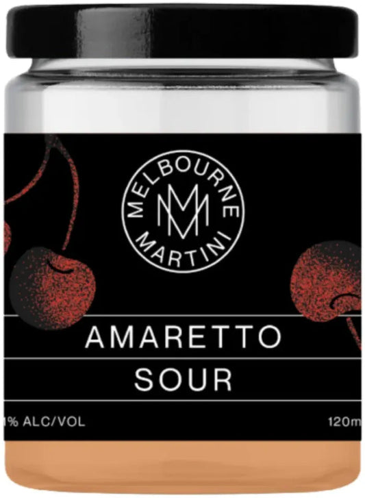 Melbourne Martini Amaretto Sour 110ml-Pre-Mixed Drinks-Melbourne Martini-[afterpay_alcohol_delivery]-[buy_spirits_online]-[buy_wine_online]-Barrel & Batch