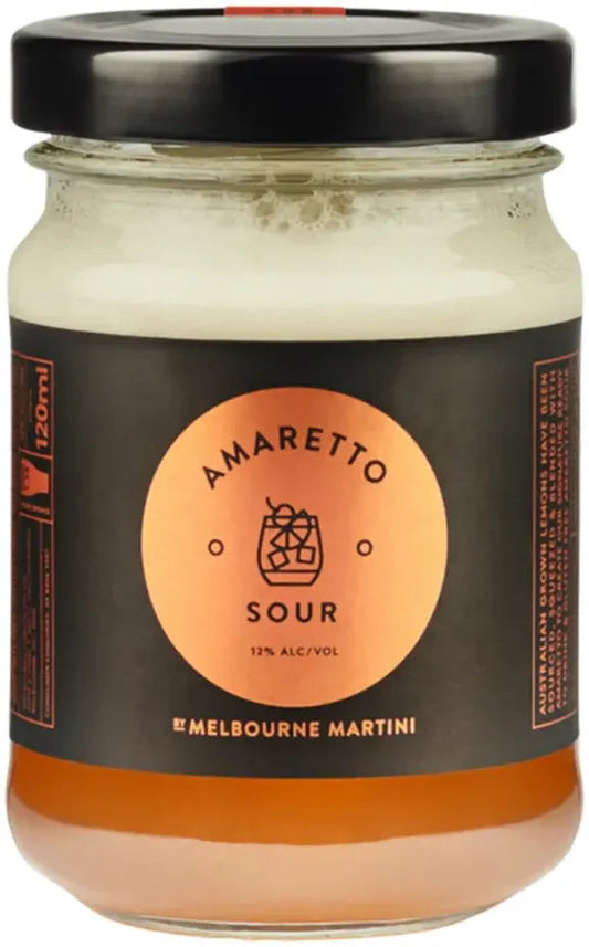 Melbourne Martini Amaretto Sour 120ml-Pre-Mixed Drinks-Melbourne Martini-[afterpay_alcohol_delivery]-[buy_spirits_online]-[buy_wine_online]-Barrel & Batch