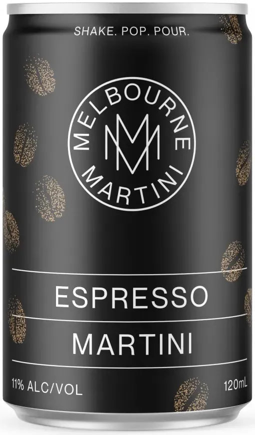 Melbourne Martini Espresso Martini Can 120ml-Pre-Mixed Drinks-Melbourne Martini-[afterpay_alcohol_delivery]-[buy_spirits_online]-[buy_wine_online]-Barrel & Batch