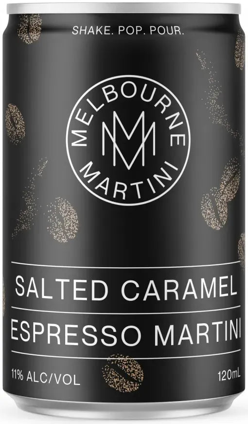 Melbourne Martini Salted Caramel Espresso Can 120ml-Pre-Mixed Drinks-Melbourne Martini-[afterpay_alcohol_delivery]-[buy_spirits_online]-[buy_wine_online]-Barrel & Batch