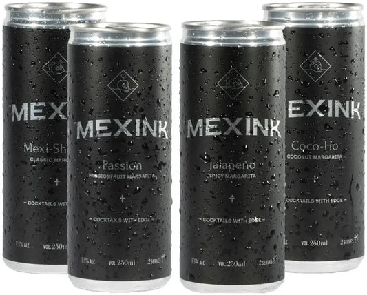 Mexink Assorted Margaritas 250ml-Pre-Mixed Drinks-Mexink-[afterpay_alcohol_delivery]-[buy_spirits_online]-[buy_wine_online]-Barrel & Batch