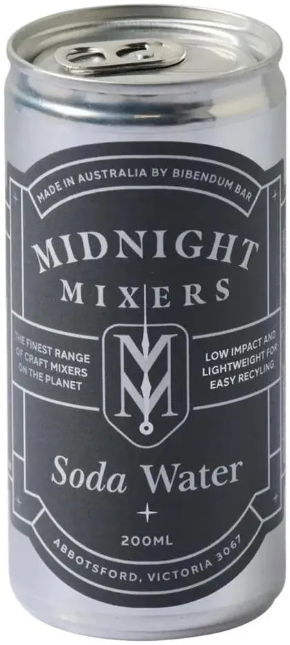 Midnight Mixers Soda Water 200ml-Non-Alcoholic-Midnight Mixers-[afterpay_alcohol_delivery]-[buy_spirits_online]-[buy_wine_online]-Barrel & Batch