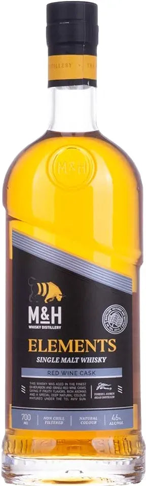 Milk & Honey Elements Red Wine Cask Israeli Single Malt Whisky 700ml-Spirits-Milk & Honey-[afterpay_alcohol_delivery]-[buy_spirits_online]-[buy_wine_online]-Barrel & Batch