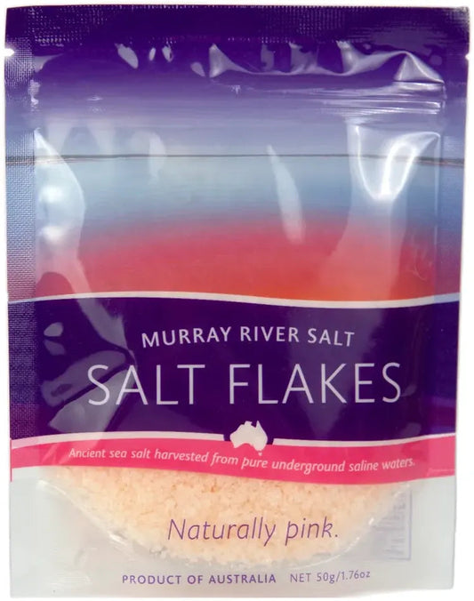 Murray River Gourmet Salt Flakes 50g-Accessories-Murray River-[afterpay_alcohol_delivery]-[buy_spirits_online]-[buy_wine_online]-Barrel & Batch