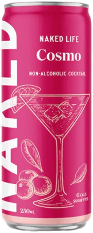 Naked Life Non Alcoholic Cocktail Cosmo 250ml-Non-Alcoholic-Naked Life-[afterpay_alcohol_delivery]-[buy_spirits_online]-[buy_wine_online]-Barrel & Batch