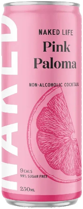 Naked Life Non-Alcoholic Cocktail Pink Paloma 250ml-Cocktail Mixes-Naked Life-[afterpay_alcohol_delivery]-[buy_spirits_online]-[buy_wine_online]-Barrel & Batch