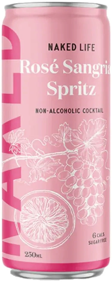 Naked Life Non Alcoholic Cocktail Rose Sangria Spritz 250ml-Non-Alcoholic-Naked Life-[afterpay_alcohol_delivery]-[buy_spirits_online]-[buy_wine_online]-Barrel & Batch