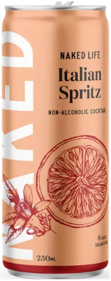 Naked Life Non Alcoholic Italian Spritz 250ml-Non-Alcoholic-Naked Life-[afterpay_alcohol_delivery]-[buy_spirits_online]-[buy_wine_online]-Barrel & Batch