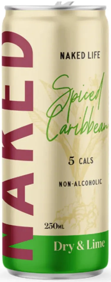 Naked Life Non-Alcoholic Spiced Caribbean Dry & Lime 250ml-Non-Alcoholic-Naked Life-[afterpay_alcohol_delivery]-[buy_spirits_online]-[buy_wine_online]-Barrel & Batch