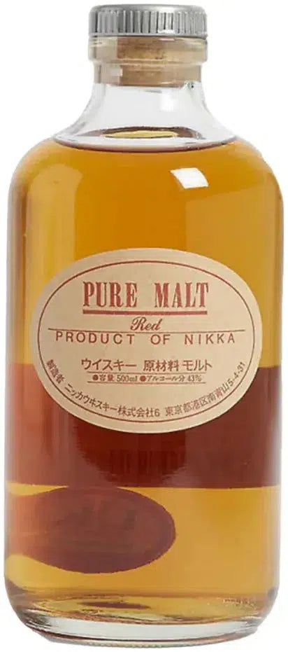 Nikka Pure Malt Red Japanese Whisky 500ml-Spirits-Nikka Whisky-[afterpay_alcohol_delivery]-[buy_spirits_online]-[buy_wine_online]-Barrel & Batch