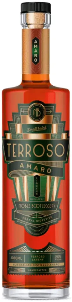 Noble Bootleggers Terroso Amaro 500ml-Spirits-Noble Bootleggers-[afterpay_alcohol_delivery]-[buy_spirits_online]-[buy_wine_online]-Barrel & Batch