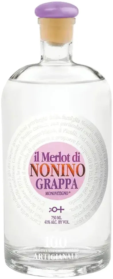 Nonino Merlot Grappa 700ml-Spirits-Nonino-[afterpay_alcohol_delivery]-[buy_spirits_online]-[buy_wine_online]-Barrel & Batch