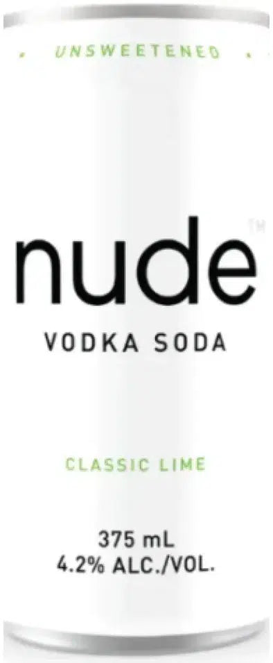 Nude Vodka Soda Classic Lime Seltzer 375ml-Pre-Mixed Drinks-Nude-[afterpay_alcohol_delivery]-[buy_spirits_online]-[buy_wine_online]-Barrel & Batch