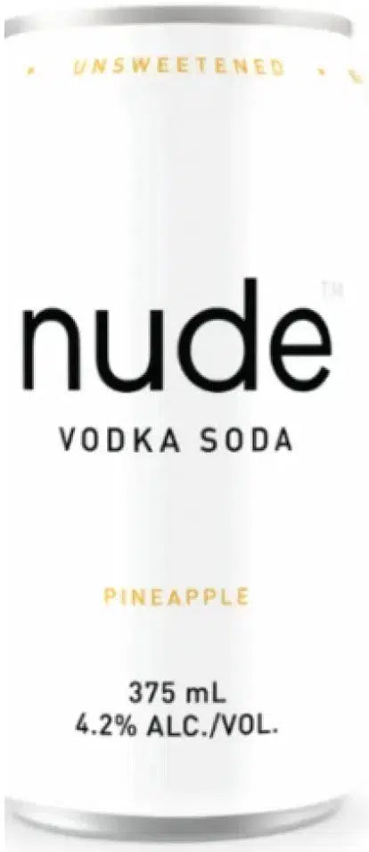 Nude Vodka Soda Pineapple Seltzer 375ml-Pre-Mixed Drinks-Nude-[afterpay_alcohol_delivery]-[buy_spirits_online]-[buy_wine_online]-Barrel & Batch