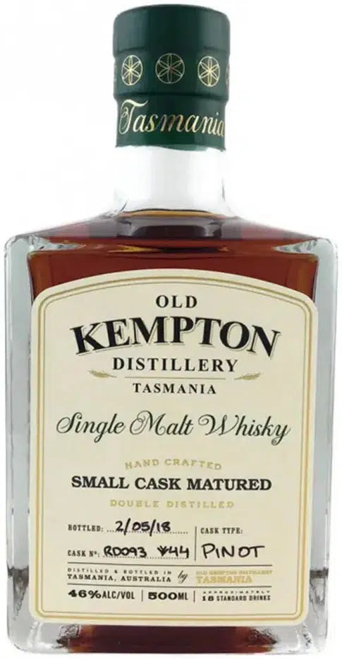 Old Kempton Distillery Pinot Small Cask Matured Whisky 500ml-Spirits-Old Kempton Distillery-[afterpay_alcohol_delivery]-[buy_spirits_online]-[buy_wine_online]-Barrel & Batch