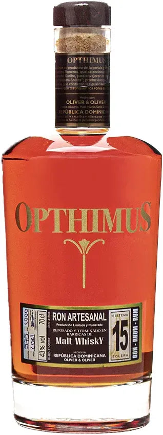 Opthimus 15 Year Old Dominican Rum 700ml-Spirits-Opthimus-[afterpay_alcohol_delivery]-[buy_spirits_online]-[buy_wine_online]-Barrel & Batch