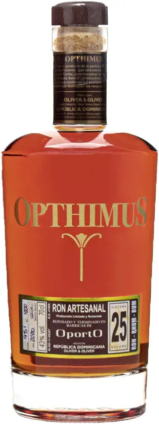 Opthimus 25 Year Old Oporto Dominican Rum 700ml-Spirits-Opthimus-[afterpay_alcohol_delivery]-[buy_spirits_online]-[buy_wine_online]-Barrel & Batch