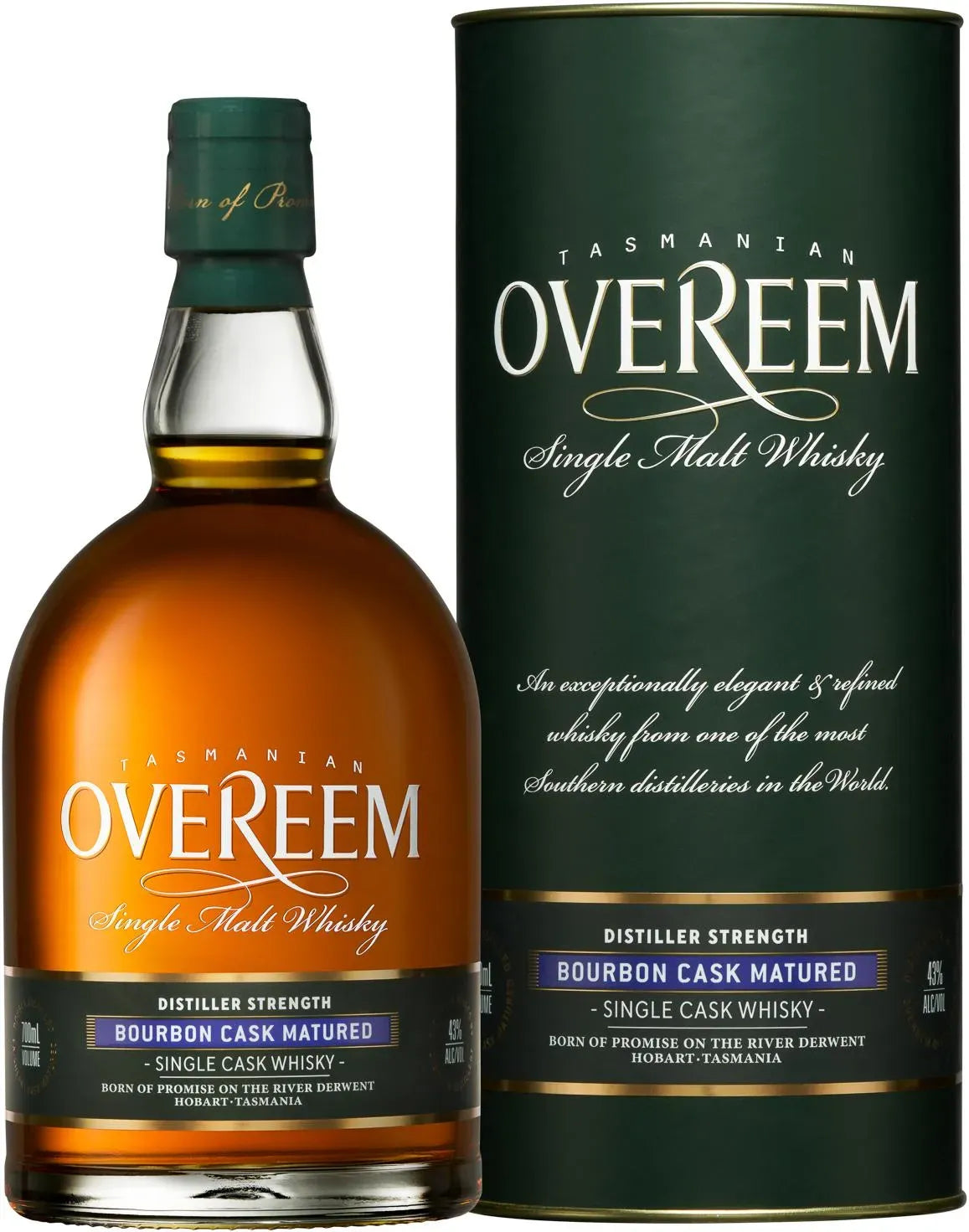 Overeem Bourbon Cask Single Malt Whisky 43% 700ml-Spirits-Overeem-[afterpay_alcohol_delivery]-[buy_spirits_online]-[buy_wine_online]-Barrel & Batch