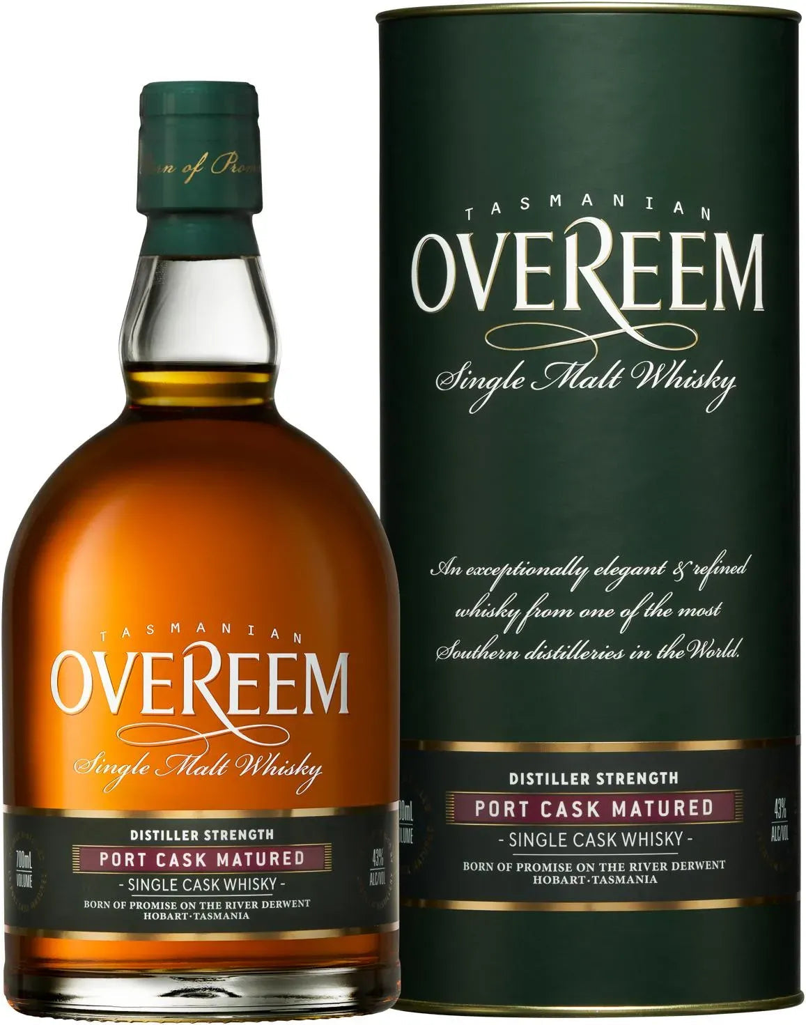 Overeem Port Cask Single Malt Whisky 43% 700ml-Spirits-Overeem-[afterpay_alcohol_delivery]-[buy_spirits_online]-[buy_wine_online]-Barrel & Batch