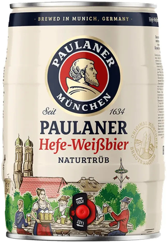 Paulaner Hefe Weissbier Mini Keg 5L-Beer-Paulaner-[afterpay_alcohol_delivery]-[buy_spirits_online]-[buy_wine_online]-Barrel & Batch