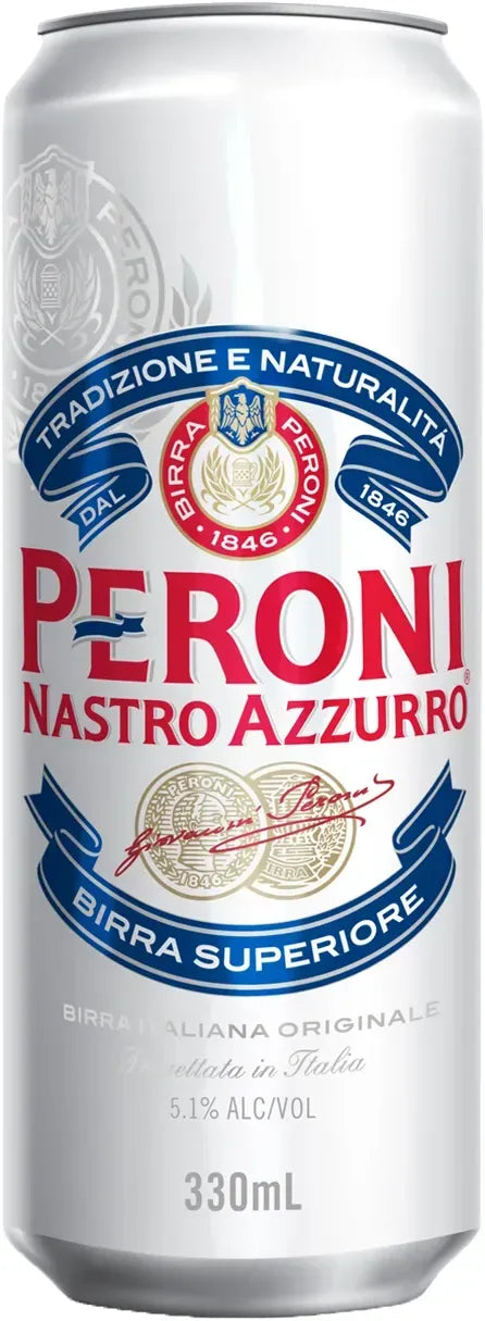 Peroni Nastro Azzurro Can 5.1% 330ml  Barrel & Batch - Barrel & Batch