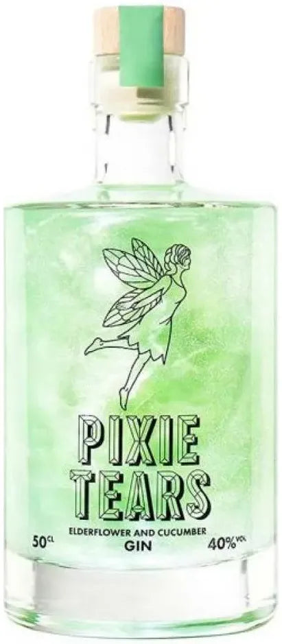 Pixie Tears Elderflower & Cucumber Gin 500ml-Spirits-Pixie Tears-[afterpay_alcohol_delivery]-[buy_spirits_online]-[buy_wine_online]-Barrel & Batch