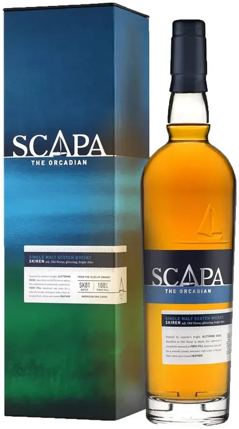 Scapa The Orcadian Skiren + Giftbox 700ml-Spirits-Scapa-[afterpay_alcohol_delivery]-[buy_spirits_online]-[buy_wine_online]-Barrel & Batch