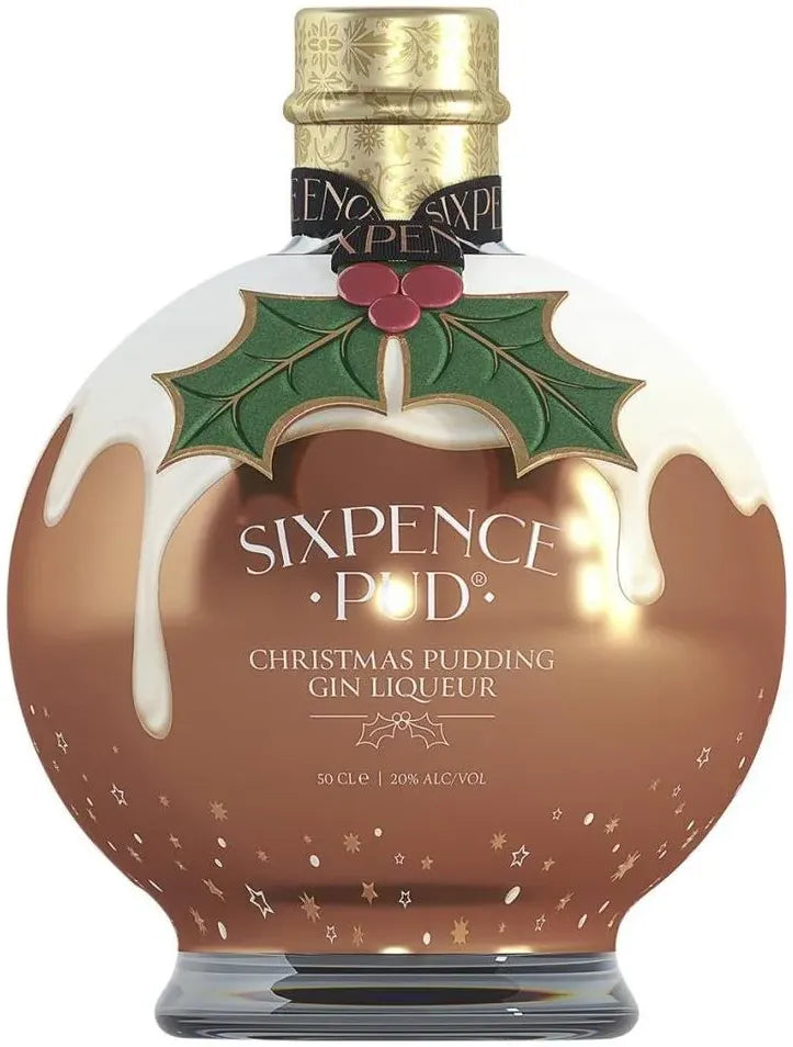 Sixpence Pud Christmas Gin Liqueur 500ml-Spirits-Sixpence-[afterpay_alcohol_delivery]-[buy_spirits_online]-[buy_wine_online]-Barrel & Batch