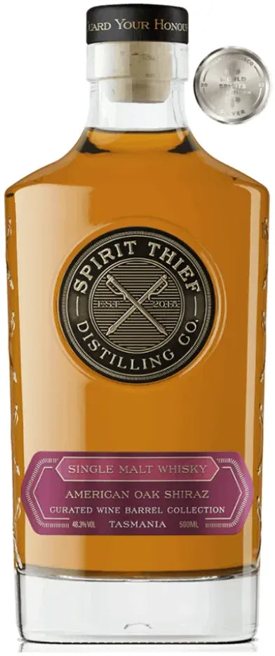 Spirit Thief American Oak Shiraz Cask Whisky 500ml-Spirits-Spirit Thief-[afterpay_alcohol_delivery]-[buy_spirits_online]-[buy_wine_online]-Barrel & Batch