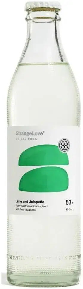 Strangelove Lime & Jalapeno 300ml-Non-Alcoholic-Strangelove-[afterpay_alcohol_delivery]-[buy_spirits_online]-[buy_wine_online]-Barrel & Batch