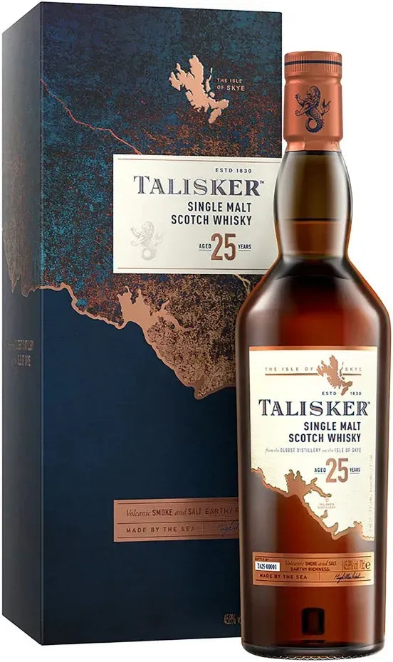 Talisker 25 Year Old Single Malt Scotch Whisky 700ml-Spirits-Talisker-[afterpay_alcohol_delivery]-[buy_spirits_online]-[buy_wine_online]-Barrel & Batch