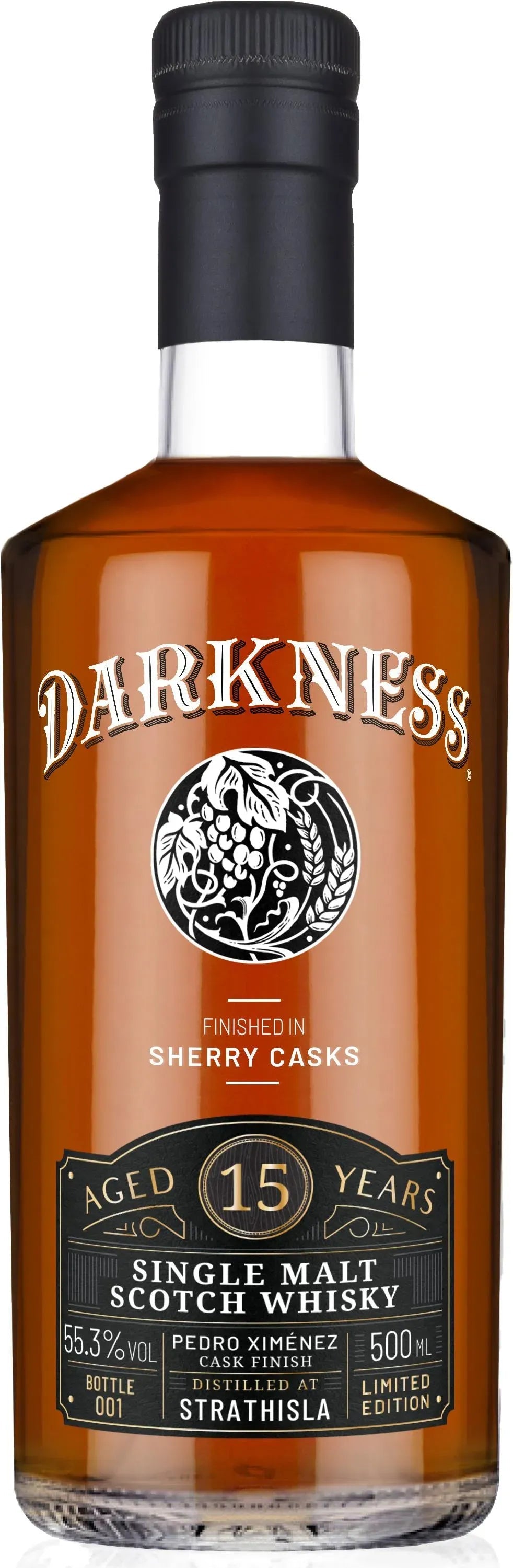 The Darkness Strathisla 15 Year Pedro Ximenez Single Malt Scotch Whisky 500ml-Spirits-Darkness-[afterpay_alcohol_delivery]-[buy_spirits_online]-[buy_wine_online]-Barrel & Batch