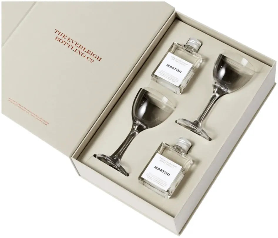 The Everleigh Bottling Co Two Of A Kind Martini & Glasses Gift Pack 85ml-Spirits-The Everleigh Bottling Co-[afterpay_alcohol_delivery]-[buy_spirits_online]-[buy_wine_online]-Barrel & Batch