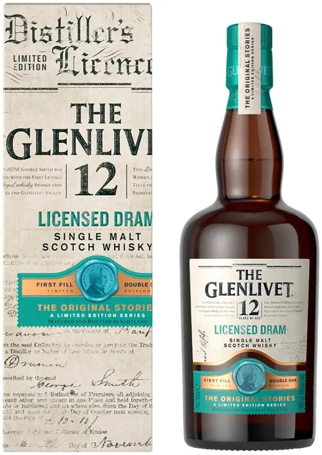 The Glenlivet 12 Year Old Licensed Dram Single Malt Scotch Whisky 700ml-Spirits-The Glenlivet-[afterpay_alcohol_delivery]-[buy_spirits_online]-[buy_wine_online]-Barrel & Batch