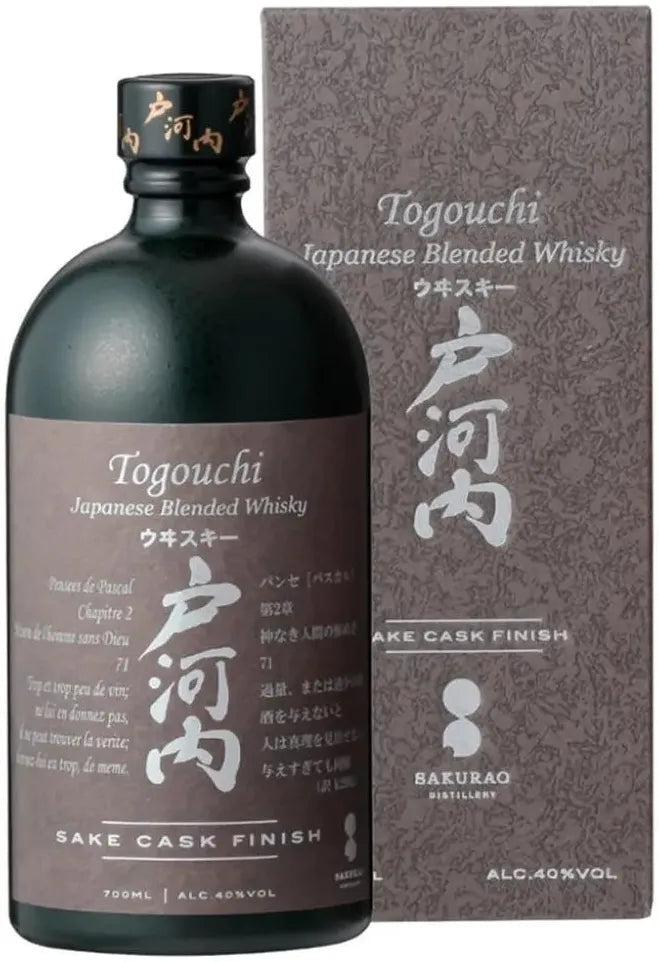 Togouchi Blended Sake Cask Finish Whisky 700ml-Spirits-Togouchi-[afterpay_alcohol_delivery]-[buy_spirits_online]-[buy_wine_online]-Barrel & Batch