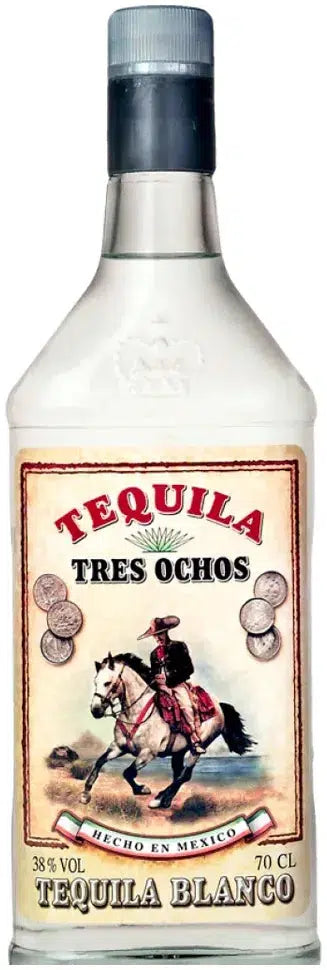 Tres Ochos Blanco Tequila 700ml-Spirits-Tres Ochos-[afterpay_alcohol_delivery]-[buy_spirits_online]-[buy_wine_online]-Barrel & Batch