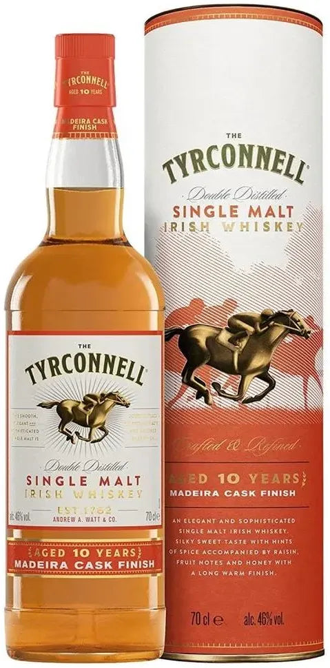 Tyrconnell 10 Year Old Madeira Finish Irish Whiskey 700ml-Spirits-Tyrconnell-[afterpay_alcohol_delivery]-[buy_spirits_online]-[buy_wine_online]-Barrel & Batch