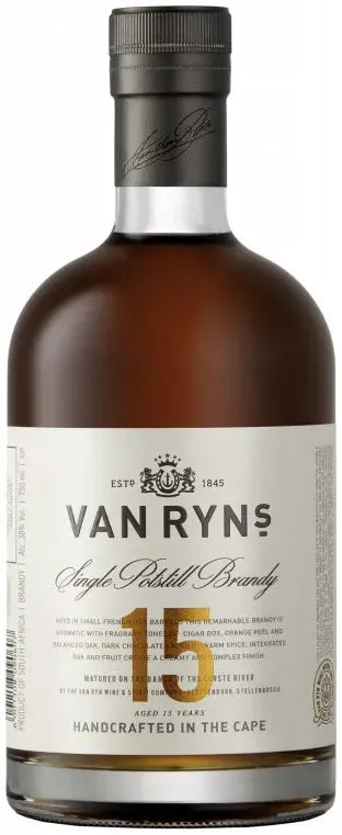 Van Ryn's Single Potstill 15 Year Old Brandy 750ml-Spirits-Van Ryn's-[afterpay_alcohol_delivery]-[buy_spirits_online]-[buy_wine_online]-Barrel & Batch