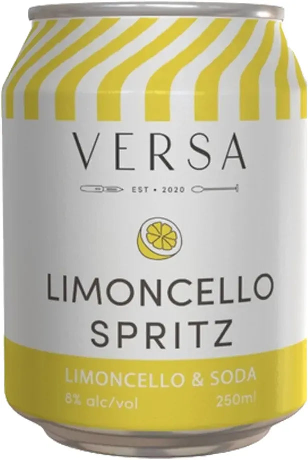 Versa Limoncello Spritz 250ml-Pre-Mixed Drinks-Versa-[afterpay_alcohol_delivery]-[buy_spirits_online]-[buy_wine_online]-Barrel & Batch