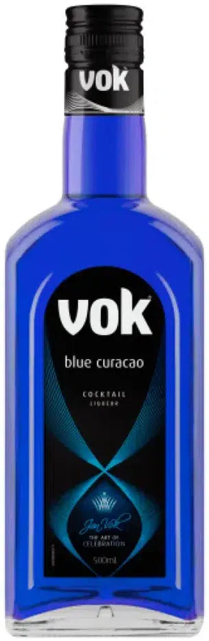 Vok Blue Curacao Liqueur 500ml-Spirits-Vok-[afterpay_alcohol_delivery]-[buy_spirits_online]-[buy_wine_online]-Barrel & Batch