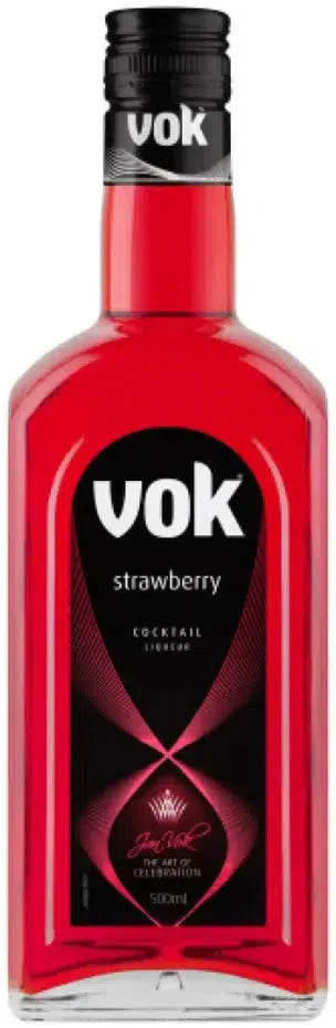 Vok Strawberry Liqueur 500ml-Spirits-Vok-[afterpay_alcohol_delivery]-[buy_spirits_online]-[buy_wine_online]-Barrel & Batch