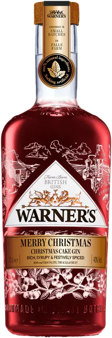 Warner's Christmas Cake Gin 700ml-Spirits-Warner's-[afterpay_alcohol_delivery]-[buy_spirits_online]-[buy_wine_online]-Barrel & Batch