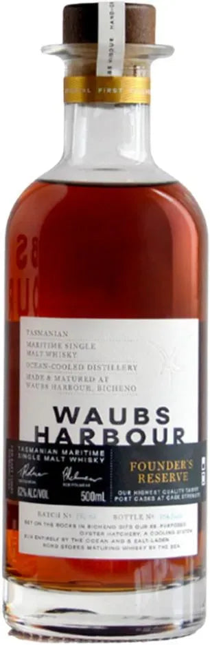 Waubs Harbour Founders Reserve 500ml-Spirits-Waubs Harbour-[afterpay_alcohol_delivery]-[buy_spirits_online]-[buy_wine_online]-Barrel & Batch