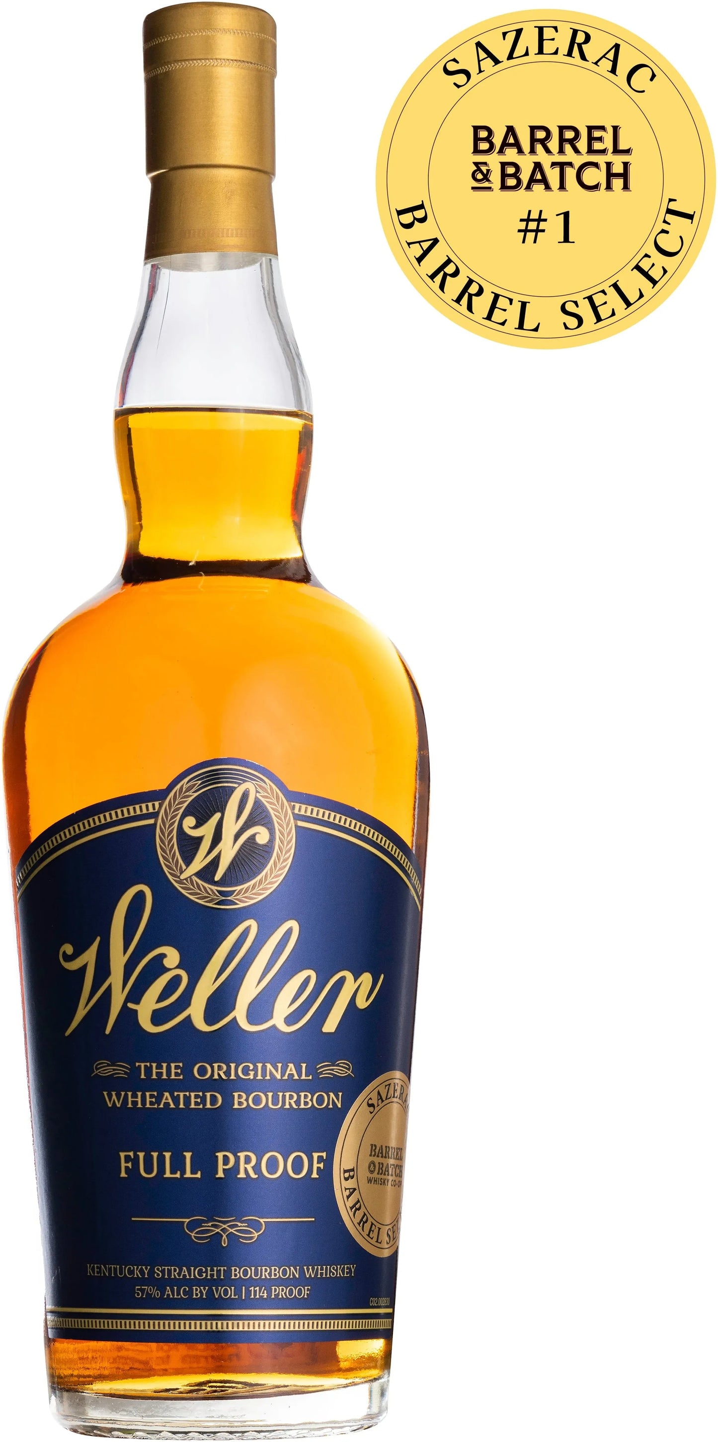 Weller Full Proof Barrel & Batch Single Barrel #1 Bourbon Whiskey 750ml-Spirits-Weller-[afterpay_alcohol_delivery]-[buy_spirits_online]-[buy_wine_online]-Barrel & Batch